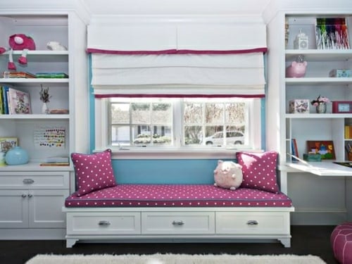 blau rosa Farbe-Kinderzimmer