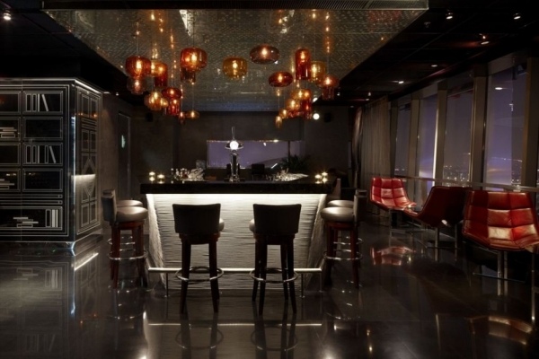 modernes bar design in shanghai bartheke
