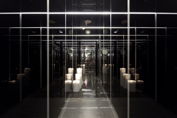 modernes bar design in shanghai korridor