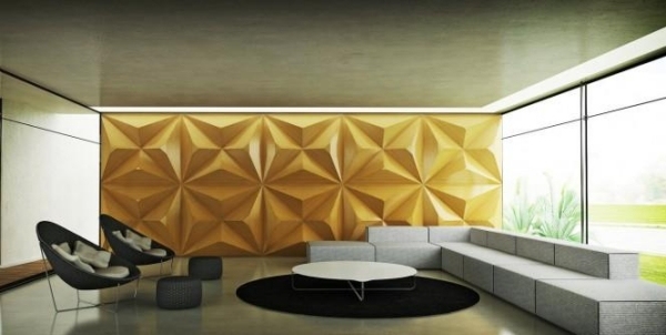 moderne wohnzimmer einrichten wanddeko gold