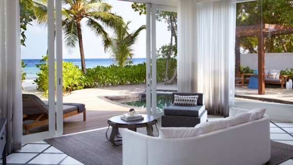 das viceroy luxushotel auf den malediven lounge