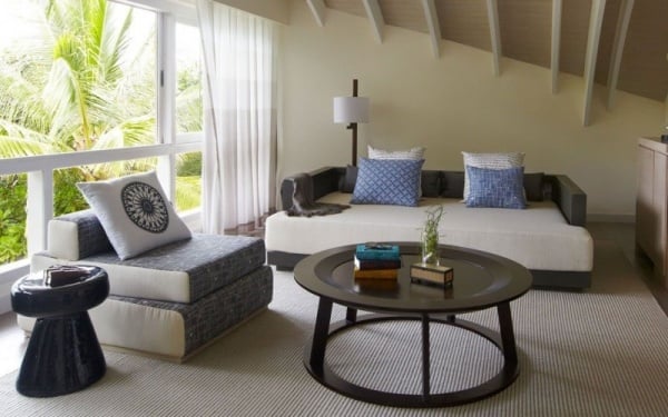 das viceroy luxushotel design auf den malediven wohnzimmer