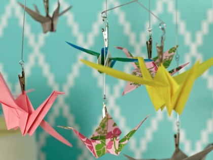 Origami Falten Blume Sterne Tiere Als Deko Im Kinderzimmer