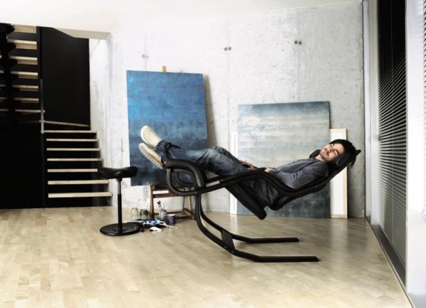 designer relaxsessel schwarz varier möbel design