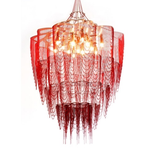 designer kronleuchter von willowlamp veredeln interieur rote farbe