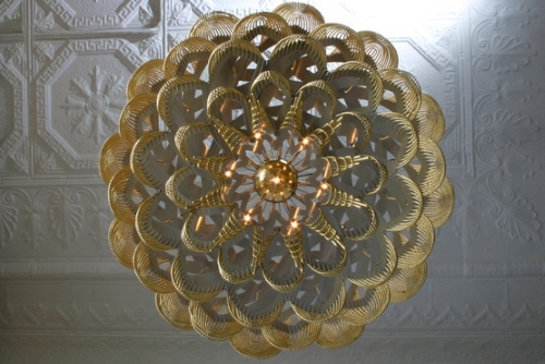 designer kronleuchter von willowlamp veredeln interieur untenblick