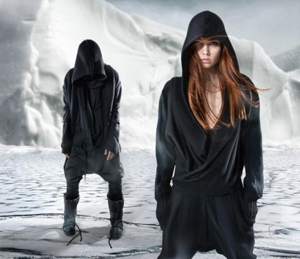 designer fashion von demobaza futuristisch campaign aw12 schwarz