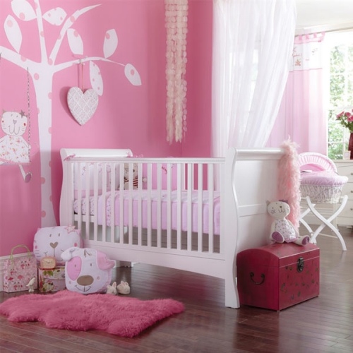 einrichtungsideen für luxus babyzimmer dekoration rosa