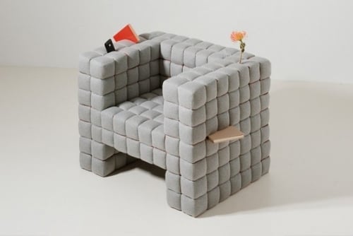 einzigartiges sessel design mit ungewöhnlichen formen kubus