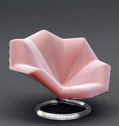 einzigartigen designer sessel mit ungewöhnlichen formen rosa