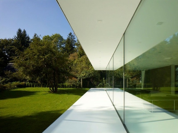 große Glasfassade Wohnbereich-Design 