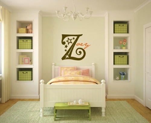 grünes Mädchenzimmer-süße Wanddeko