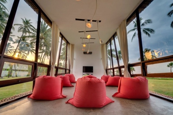 haus strand indonesien lounge bereich