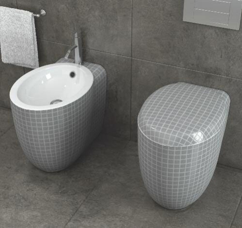 ideen für toilettendesign für stilvolles badezimmer grau