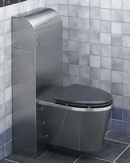 ideen für wc design für stilvolles badezimmer stahl