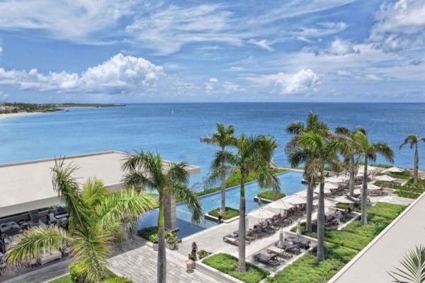 luxushotel in der karibik Viceroy Anguilla ausblick