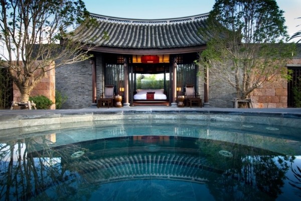 luxushotel pool schlafzimmer komfort Banyan Tree Lijiang