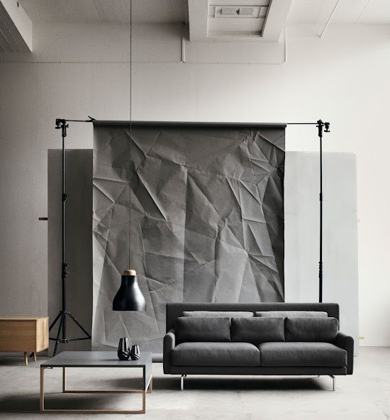 minimalistisches Sofa Design graues Farbschema