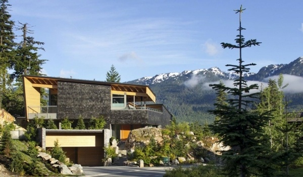 moderne Berghütte Patio
