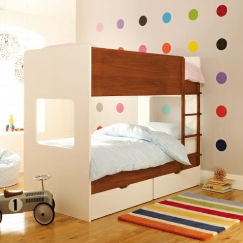moderne Wandgestaltung-Kinderzimmer Punkten 