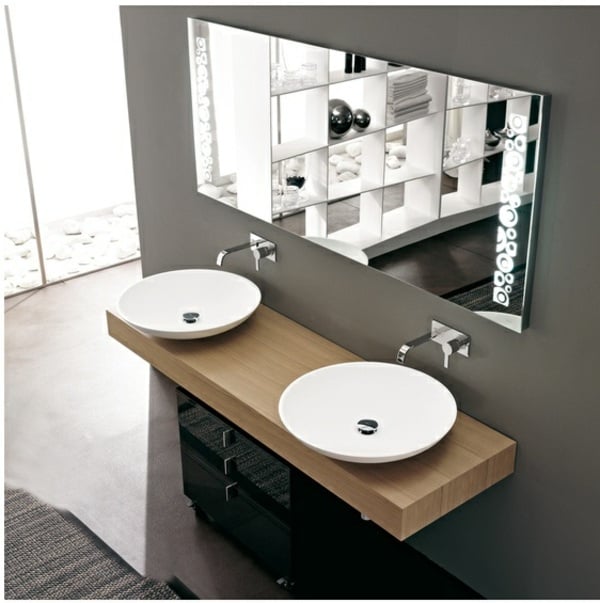 moderne Waschtisch Spiegel-Badezimmer 