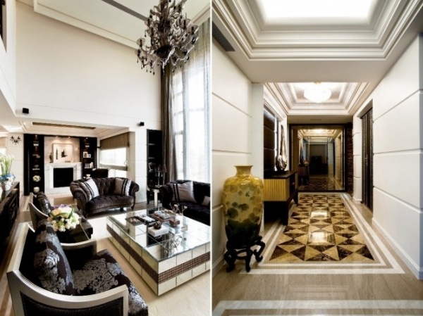 modernes zuhause mit eleganz klassisch design korridor