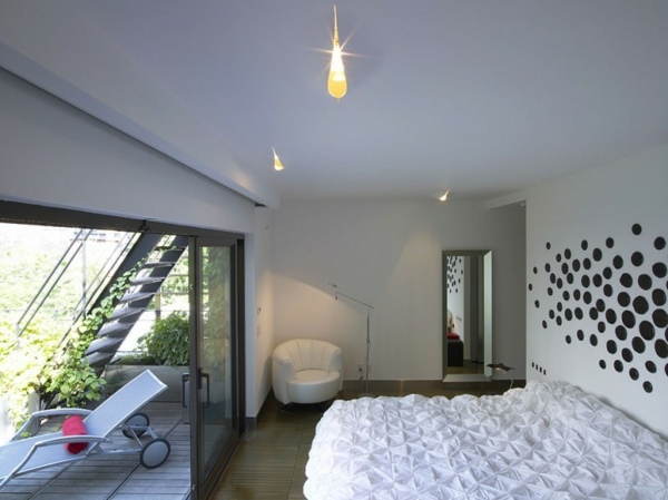modernes Schlafzimmer-weiße Farbe