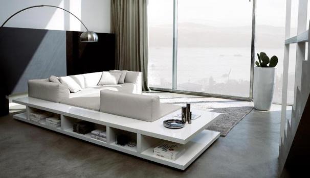 modulares sofa sitin bücherregale eingebaut MisuraEmme