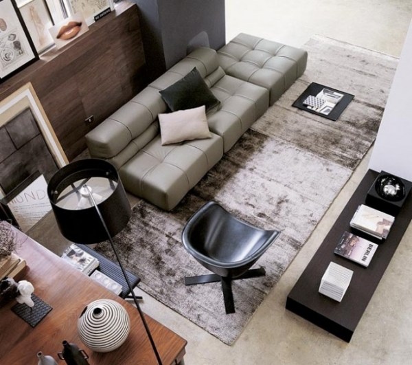 sofa ideen für modernes wohnzimmer leder