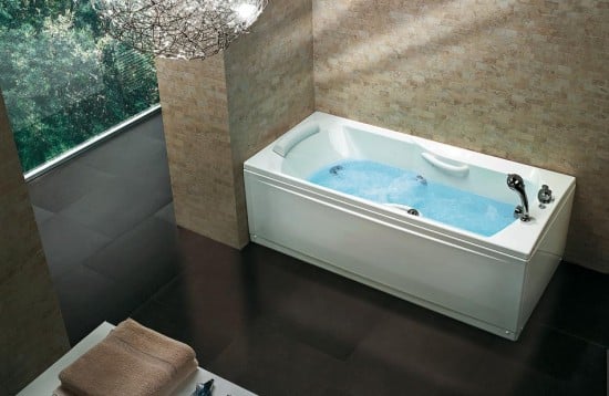 whirlpool badewannen mit zeitlosem design viereckig