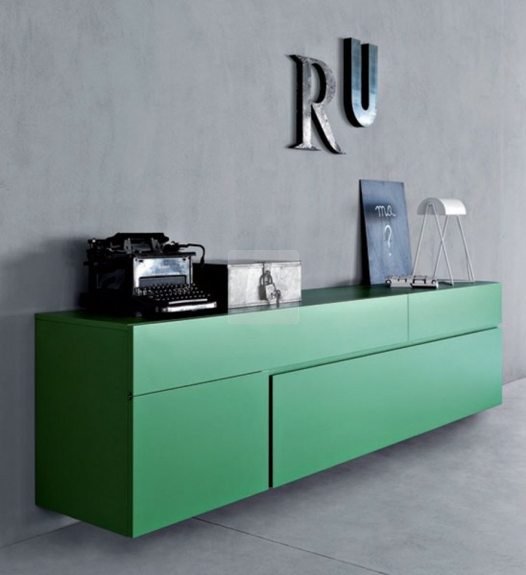 wohntrends-2013-sideboard-modern-minimalistisch-gruen-attraktiv-schreibmaschine