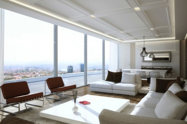 wasserwohnzimmer mit aussicht panoramablick zu terrasse