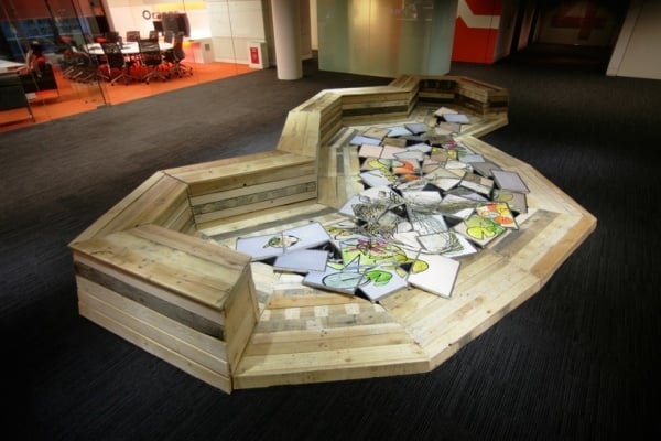 Aufenthaltsraum Designer Möbel Sitzbank-Euro paletten