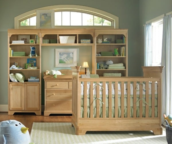 Babyzimmer Bett Holz Möbel