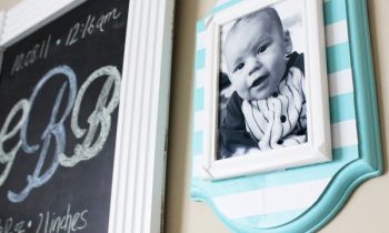 Babyzimmer einrichten-Bilderrahmen selber basteln