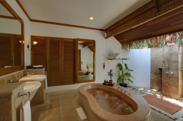 Badezimmer Malediven-freien Himmel Wellness