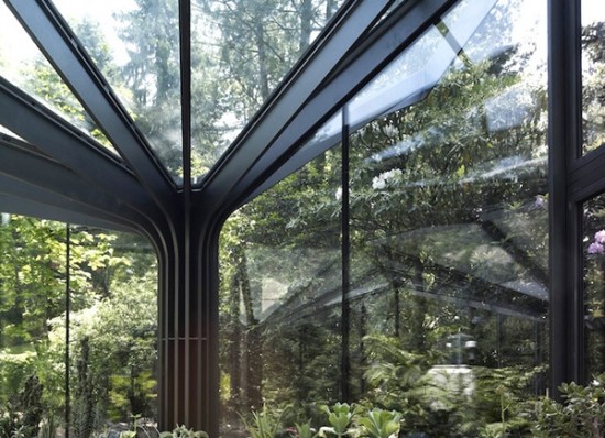 Buehrer Wuest Architekten-Gewächshaus-Design Metall-Glas Konstruktion