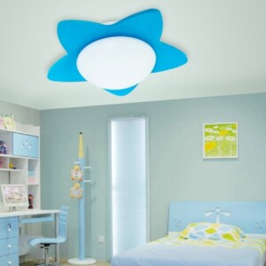 Deckenleuchten-fürs-Kinderzimmer-stern-blaues-farbschema