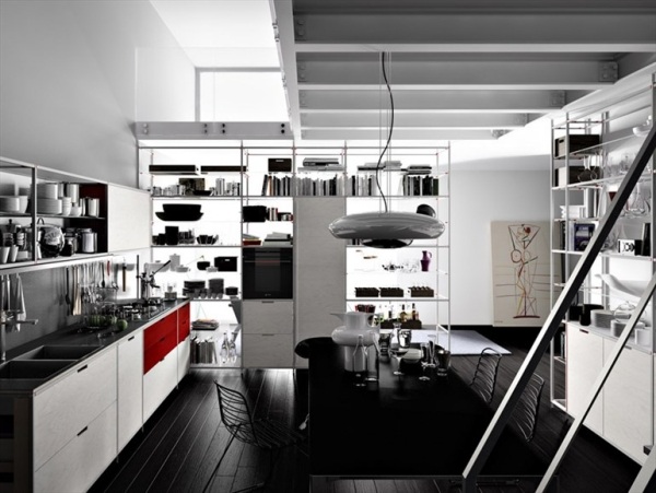 Design Küche-Industrial-Chic Interieur Design