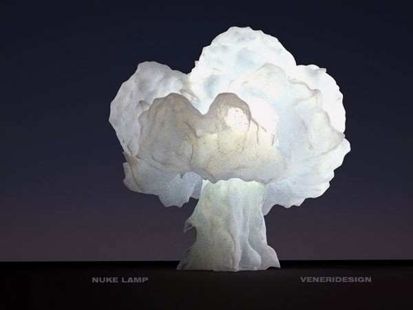 Designer Tischleuchten atompilz bombe wolke inspiriert veneridesign