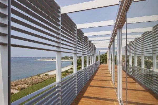 Designhaus Flachdach Blick zum Atlantischen Ozean