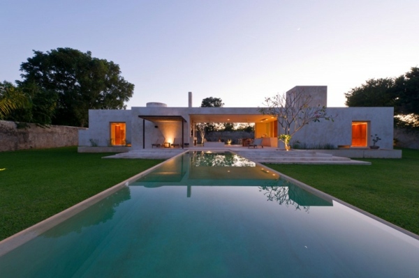 Garten Pool minimalistisches Haus Design 