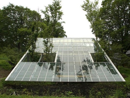 Glas-Gewächshaus bauen-Japan Nagano Camouflage house