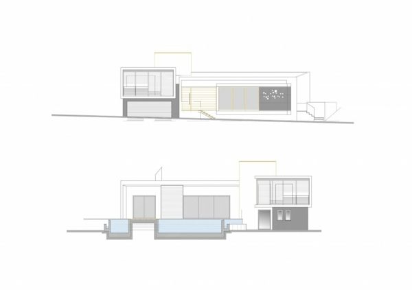 Haus Bauskizze-Innen Design