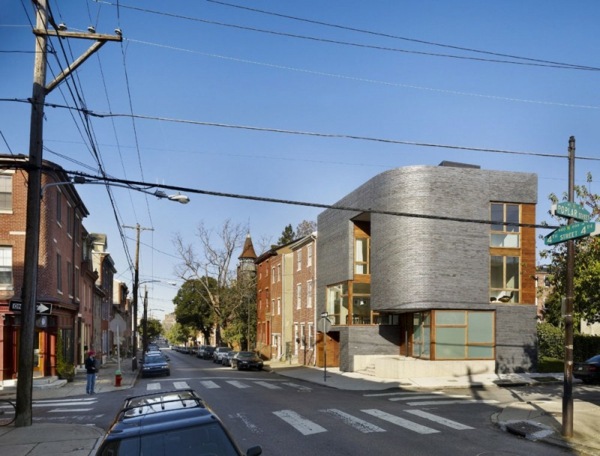 Haus Ecke Architektur USA-graue 