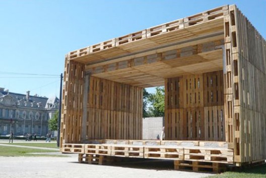 Hausbau modulares Gebäude-Holzpaletten Design