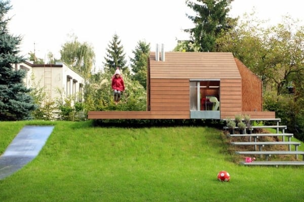 Holz Gartenhaus-Design mit-Satteldach Kinderspielhaus
