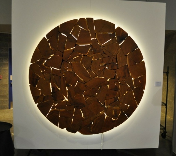 Holz Kunst Beleuchtung Ausstellung