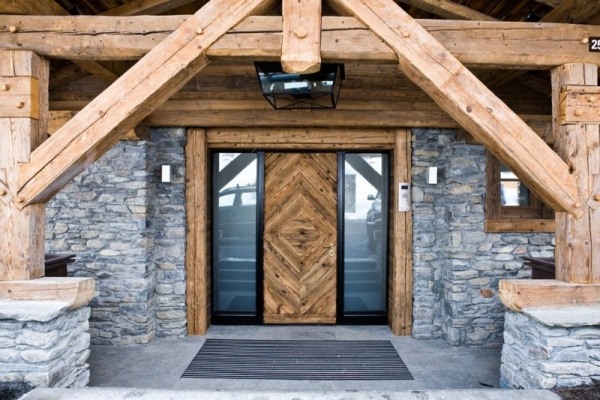 Indigo Berghütte-Alpen Architektur Rustikal