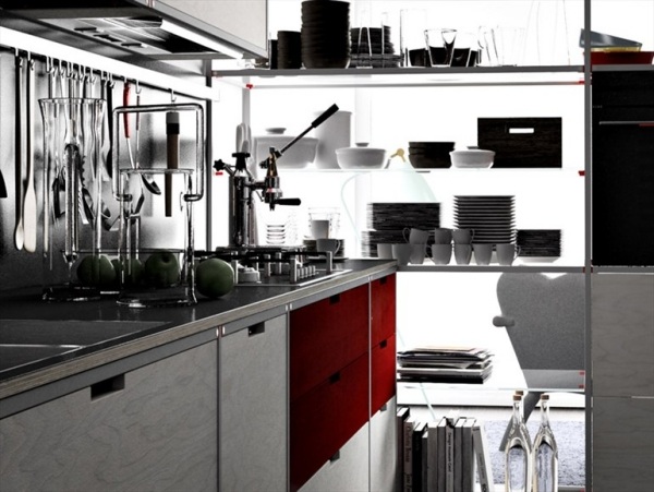 Innovative Küche Fronten- moderne Materialien